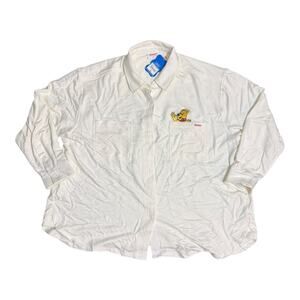 Haribo Long Sleeve button down cream shirt